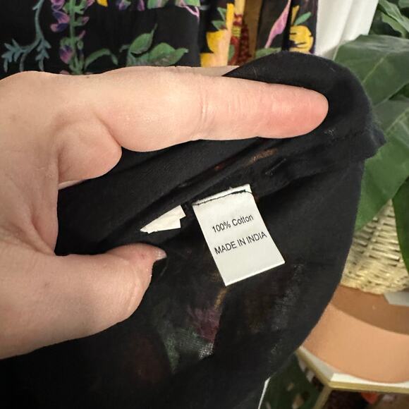 Banjanan Peony Long Sleeve Dress In Mid-summer Bumble Black Small - Picture 6 of 10